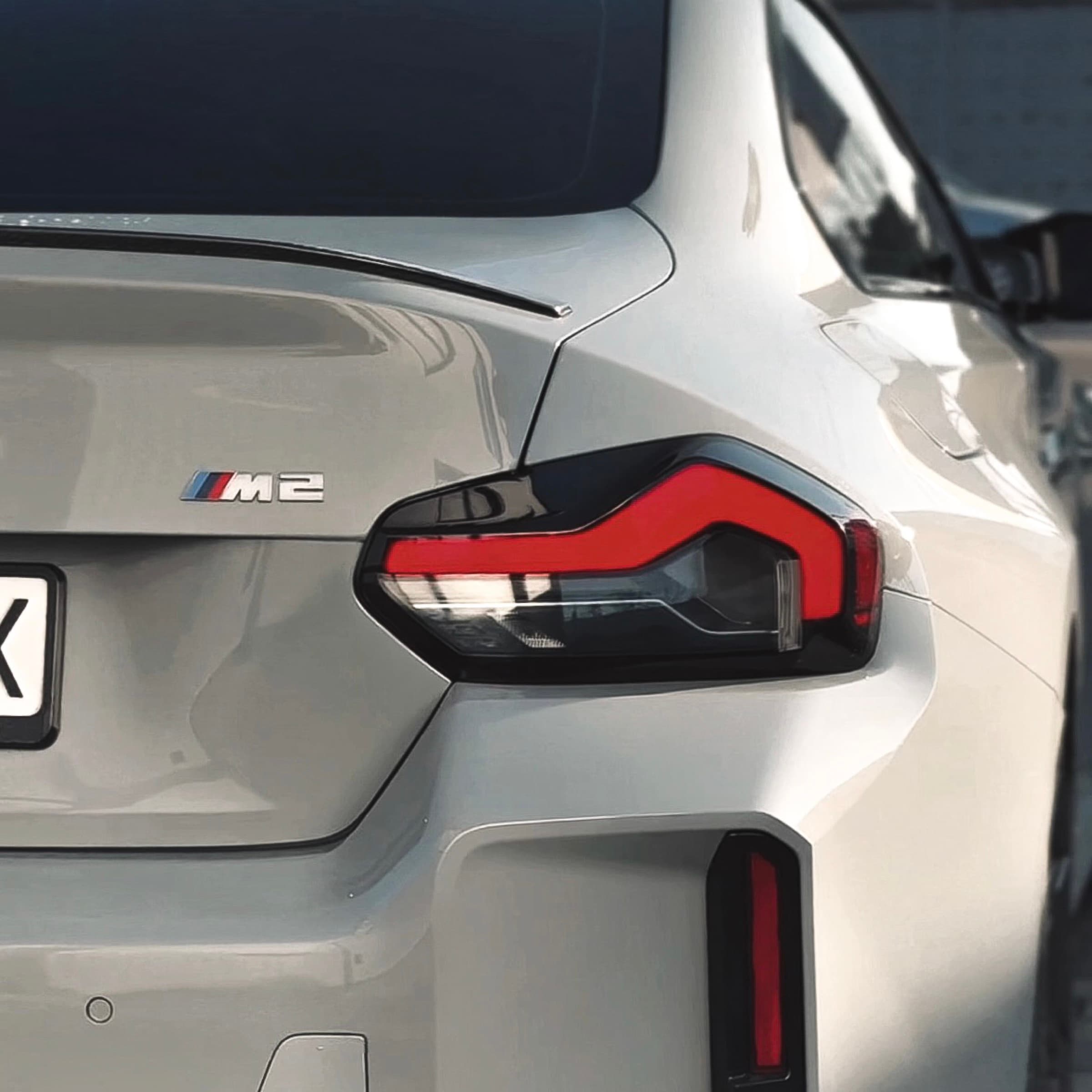 Задній ліхтар BMW M2 крупним планом